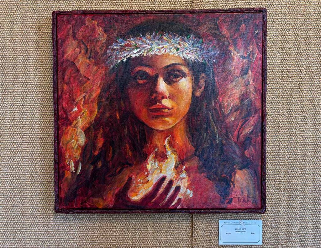 Pele's Gift (acrylic) by Tatiana Lyskova