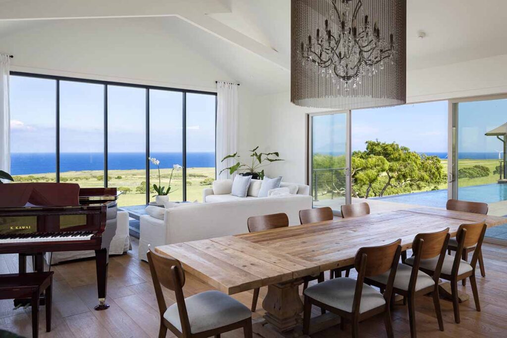 Dining and living rooms
